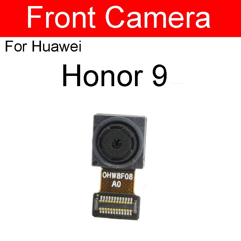 Cámara frontal para Huawei Honor View 6 7 8 V8 8x9 9i V9 10 V10 V20 Max Plus Lite Play pequeña reparación de reemplazo de cámara: For honor 9