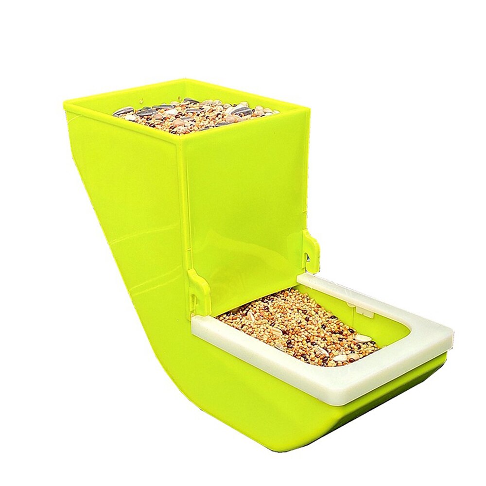 Pigeon House Food Crib Plastic Pigeon Feeding Trough Thickening Pigeon Feeding Slot Pigeon Food Box for Home Pet Store: green