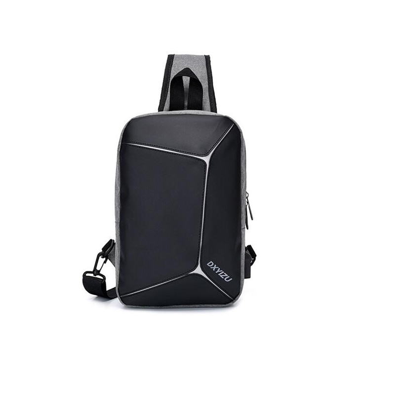 UOSC Crossbody Bag Men Chest Bags Male Shoulder Sac Bolsa Cross Body Summer Business Travel USB Charging Messengers