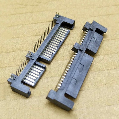 SATA Connector Male 7P+15P 22Pin Hard disk interface Curved Pin Connector Socket
