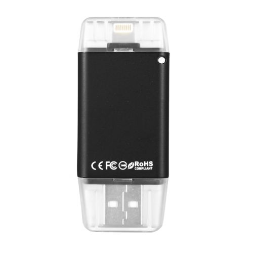 Unidad Flash USB, adaptador de lector de tarjeta SD TF para iPhone 11X8 7 6s 6 Plus 5 iPad Air Mini