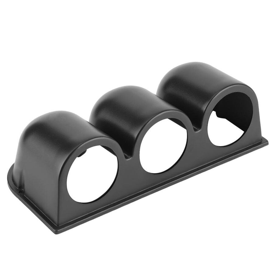 thumbnail image 2 of 52mm 3-Hole Gauge Pod Mount - Carbon Fiber Style Dash Holder For Car Meters 2 of 11
