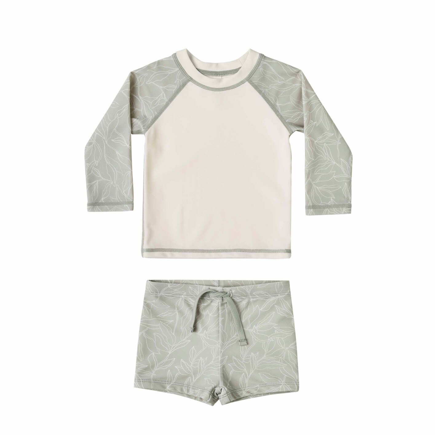 8144 barn långärmad baddräkt sommar baby pojkar solskyddsmedel baddräkt långärmad topp+korta flickor badkläder