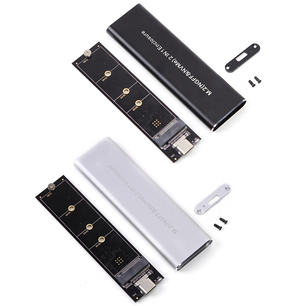 GUDGA Ssd M2 Case NVME Enclosure M.2 to USB Type C 3.1 OTG Adapter Aluminum External hd case For NVME PCIE NGFF SATA M/B Key SSD