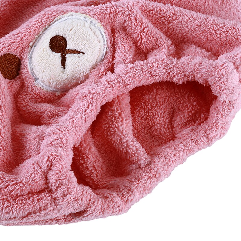 Mignon bébé cheveux sec chapeau serviette séchage rapide bonnet de douche fort absorbant séchage doux dessin animé enfants