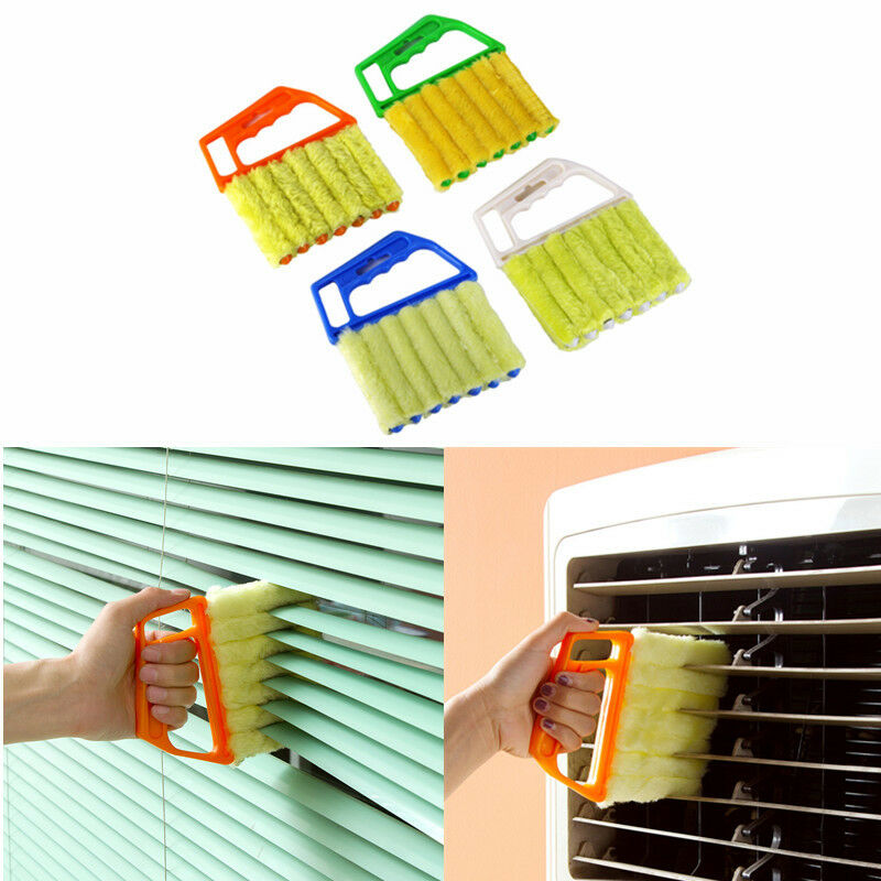 Easy Clean 7 Brush Venetian Blind Cleaner Duster Slats Washable Fabric Cleaning