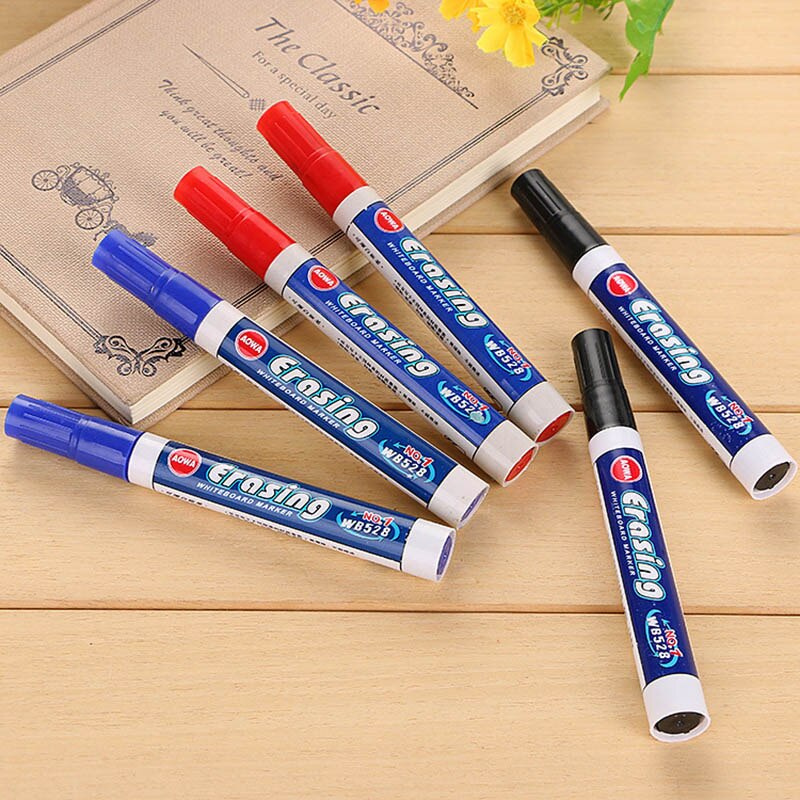 3 Pcs Leuke Kawaii Gekleurde Whiteboard Pen Veiligheid Uitwisbare Markers Voor Tekening Kids Koreaanse Briefpapier Kantoor Schoolbenodigdheden: Mix of 3 color