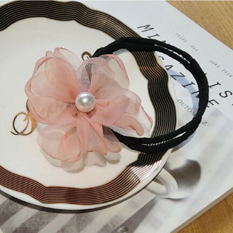 1 pc kvinde blomst donuts twist pandebånd magisk hår bolle maker gør det selv frisure værktøj perle piger hår tilbehør sødt hårbånd