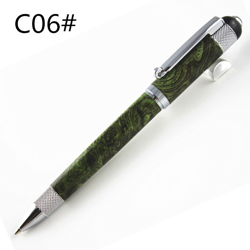 Metal Ballpoint Pen Luxury Gold Clip Rollerball Pen with 0.7mm Black Ink Refill gel pen: 08