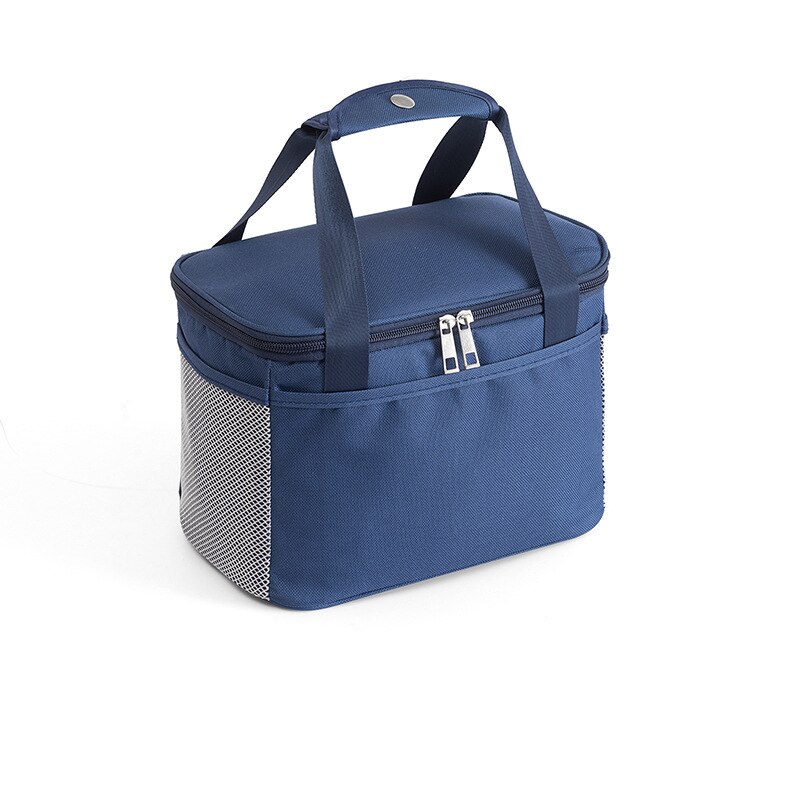 Isolatie Lunch Lunch Tas Outdoor Picknick Tas Takeaway Maaltijd Levering Ijs Zak Multifunctionele Modieuze Koeler Pakket: Navy / 25X18X15cm