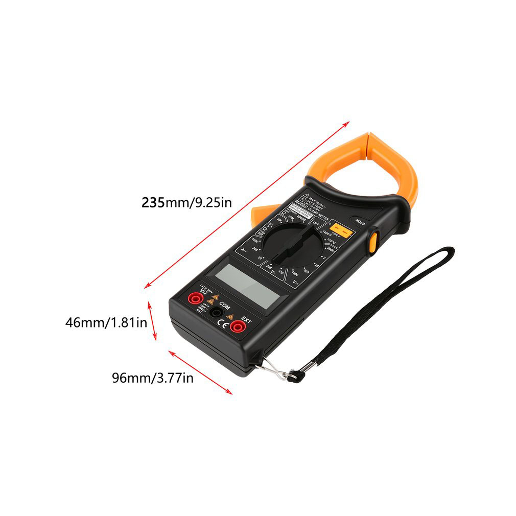 AI-ROAD Digital Multimeter Amper Clamp Meter AC/DC Strom Pinzetten Spannung Kondensator Widerstand Tester mit Test Führt Werkzeuge
