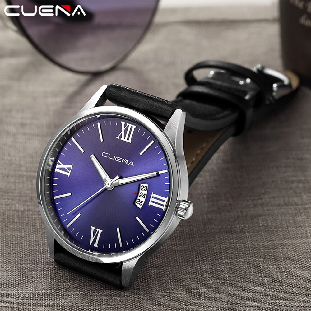 Beste Horloge Mannen Horloges Quartz Rvs Dial Casual Bracele Lederen Polshorloge Mode Montre Homme