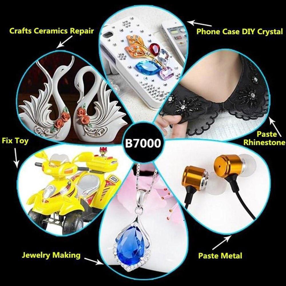 Pegamento para teléfono móvil B7000, superpegamento para pantalla táctil, 9/15/25/50ml, adhesivo para reparación de joyas, punto de teléfono, pegamento de diamante, bricolaje, G2J1