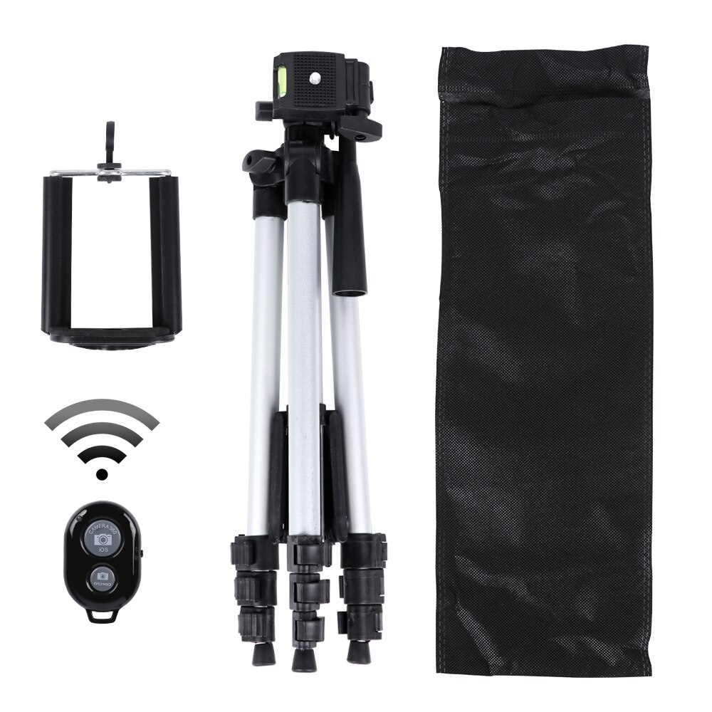 Stativ til mobil stativ kamera dslr pinne para bluetooth stativ monopod kam eske fotoholder bord smarttelefon stativ til kamera: Sett 2