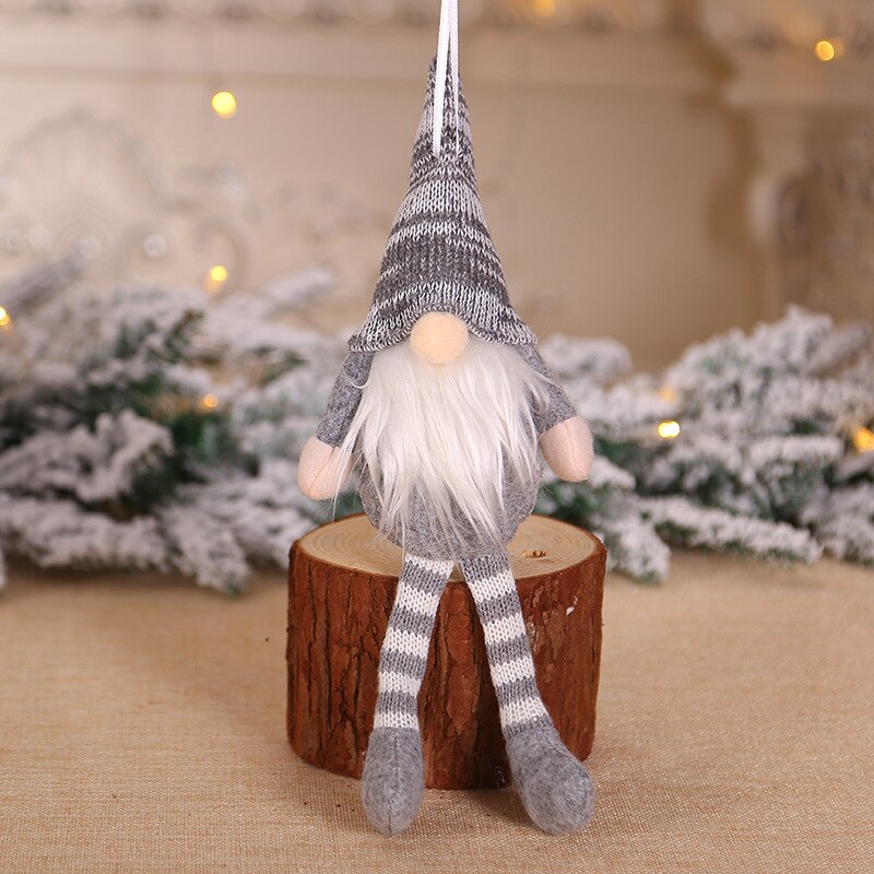 Joyeux noël ange poupée père noël Elk en peluche poupée jouets pour la maison ornements arbre suspendus fête décoration enfants nouvel an