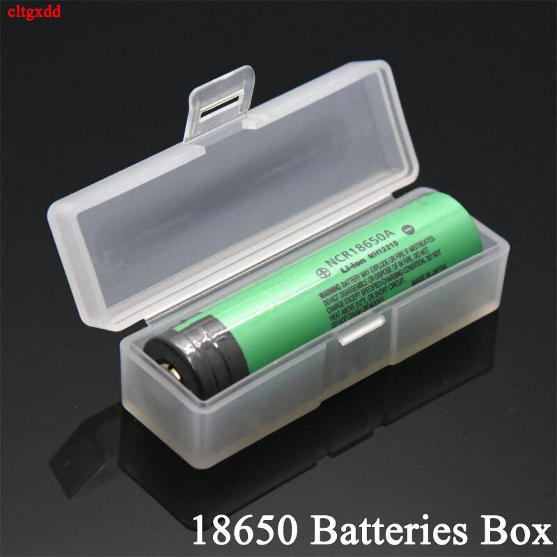 2 Stks/partij 18650 Batterijen Box Transparant Clear Draagbare Kleine Batterij Case Cover Houder Hard Plastic Pretty Opbergdozen