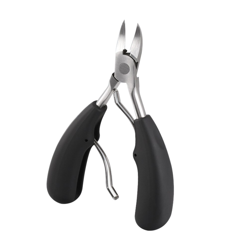 Ciseaux pour ongles incarnés, coupe-ongles, mains et pieds, orteil épais, outils de manucure, pince,: Black