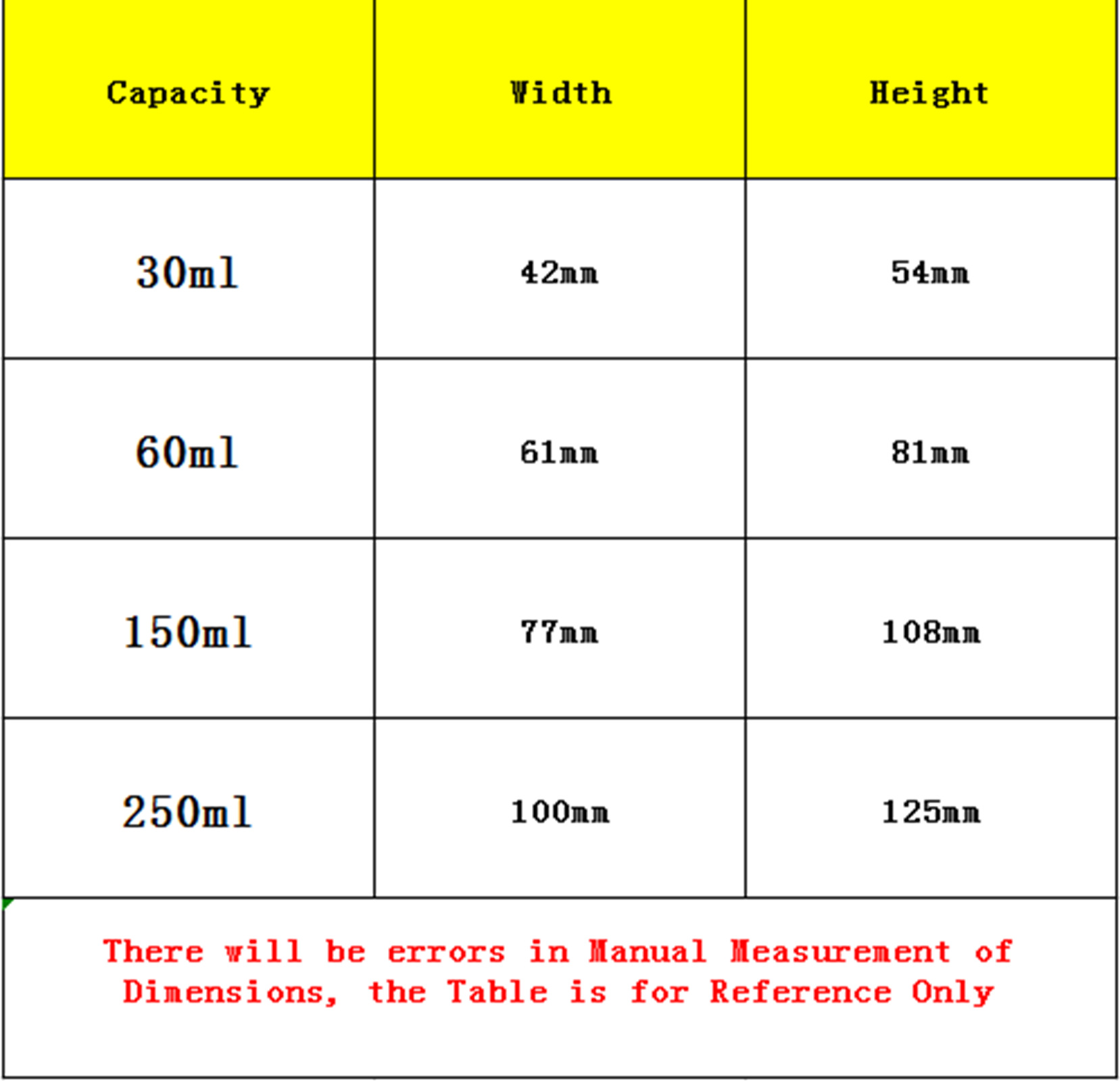 30/60/150/250ml Durable Glass Alcohol Burner Lamp Bottle Labware