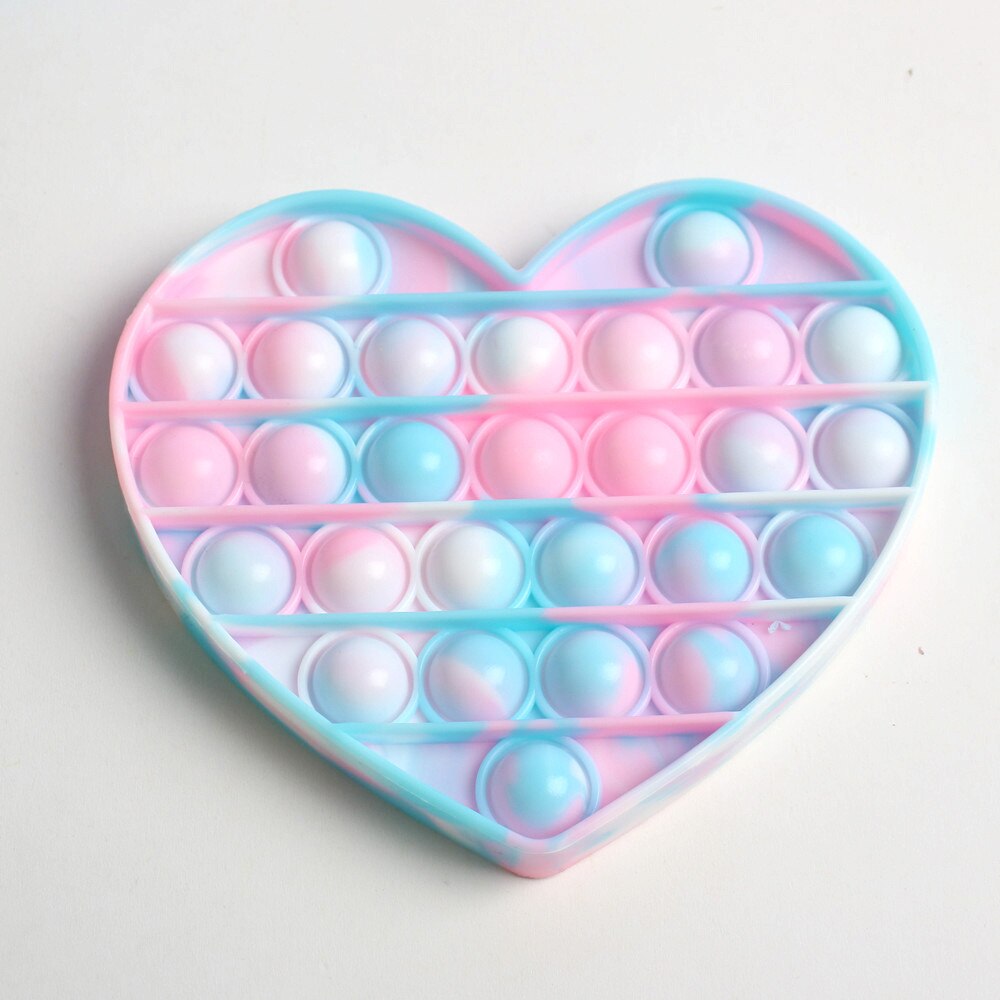 Fidget Toys Anti Stress Push Pop It Bubble Sensory Rainbow Fidget ToyRestore Emotions Stress Reliever Toy for OCD Anxiety: L