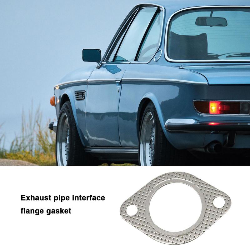 Exhaust Gasket - 10.8x6.3cm - Stainless Steel - High Temp Sealing Pad Replacement for Muffler