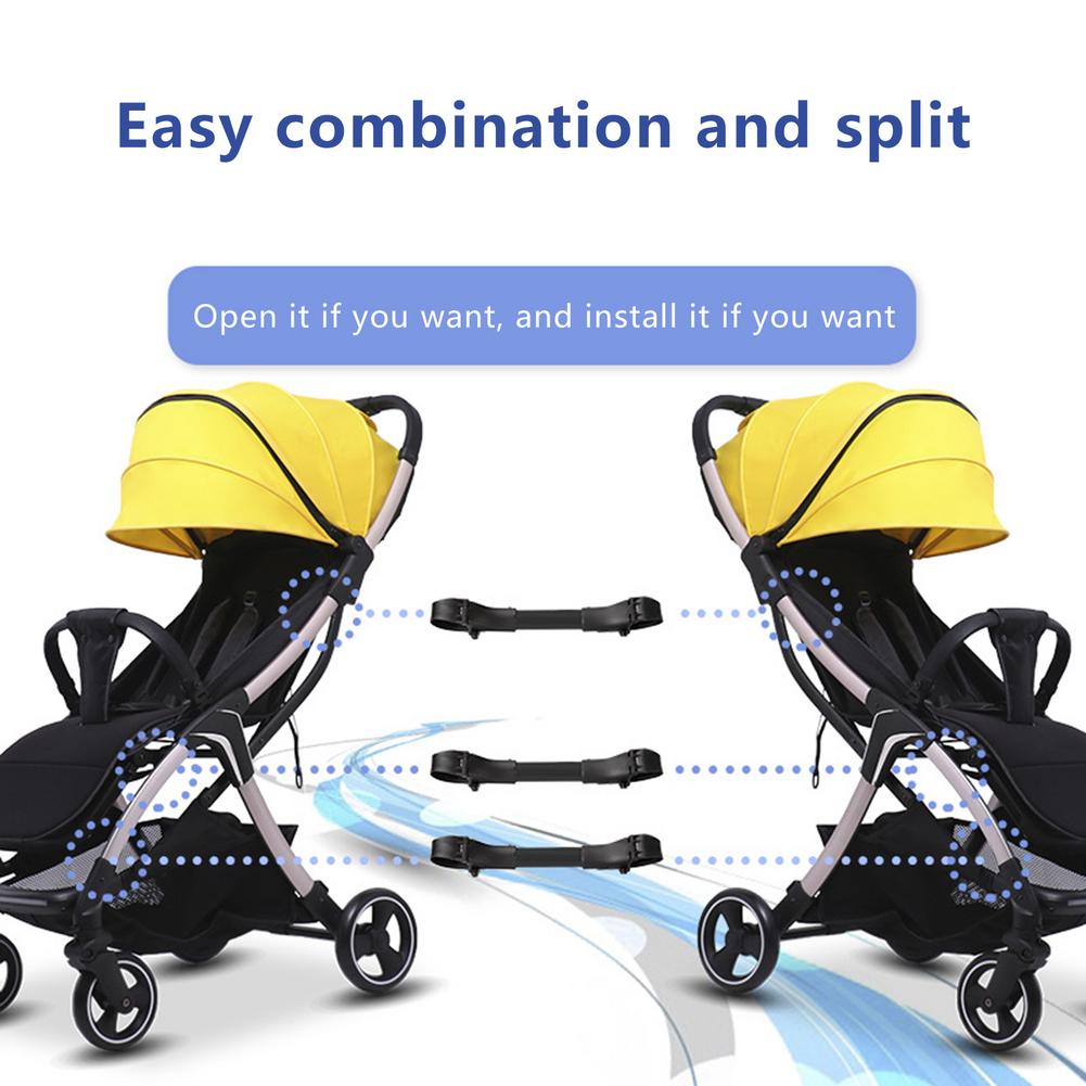 Universal Stroller Accessories 3pcs Coupler For Prams Adapter Make 2 Carriages Into Twin Pushchair Fit For All Stroller