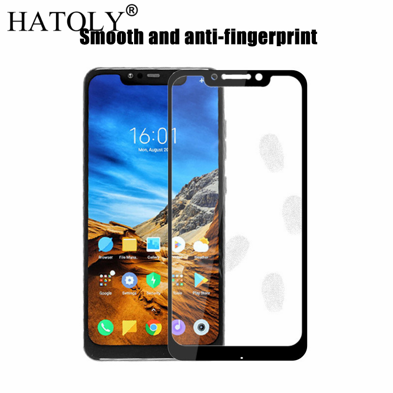 2PCS Gehard Glas Voor Xiaomi Pocophone F1 Screen Protector Xiaomi Little F1 Volledige Cover Xiaomi Pocophone F1 3D Gebogen rand Film