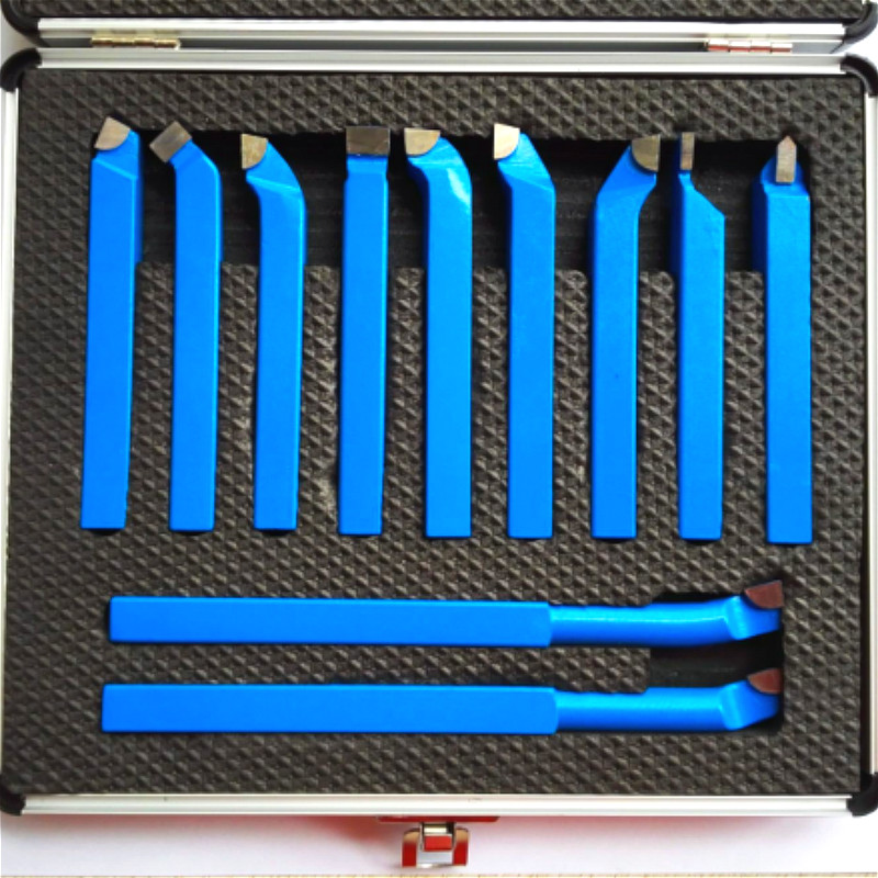 11Pcs Metal Carbide Cnc Draaibank Gereedschap Carbide Gesoldeerde Getipt Cutter Tool Bit Snijden Set Kits Lassen Draaien Gereedschaphouder