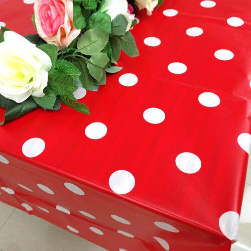 1pc bryllup hvid satin borddug rektangel borddækning bordoverlay til bryllupsfødselsdagsfest decors juledug: Rød