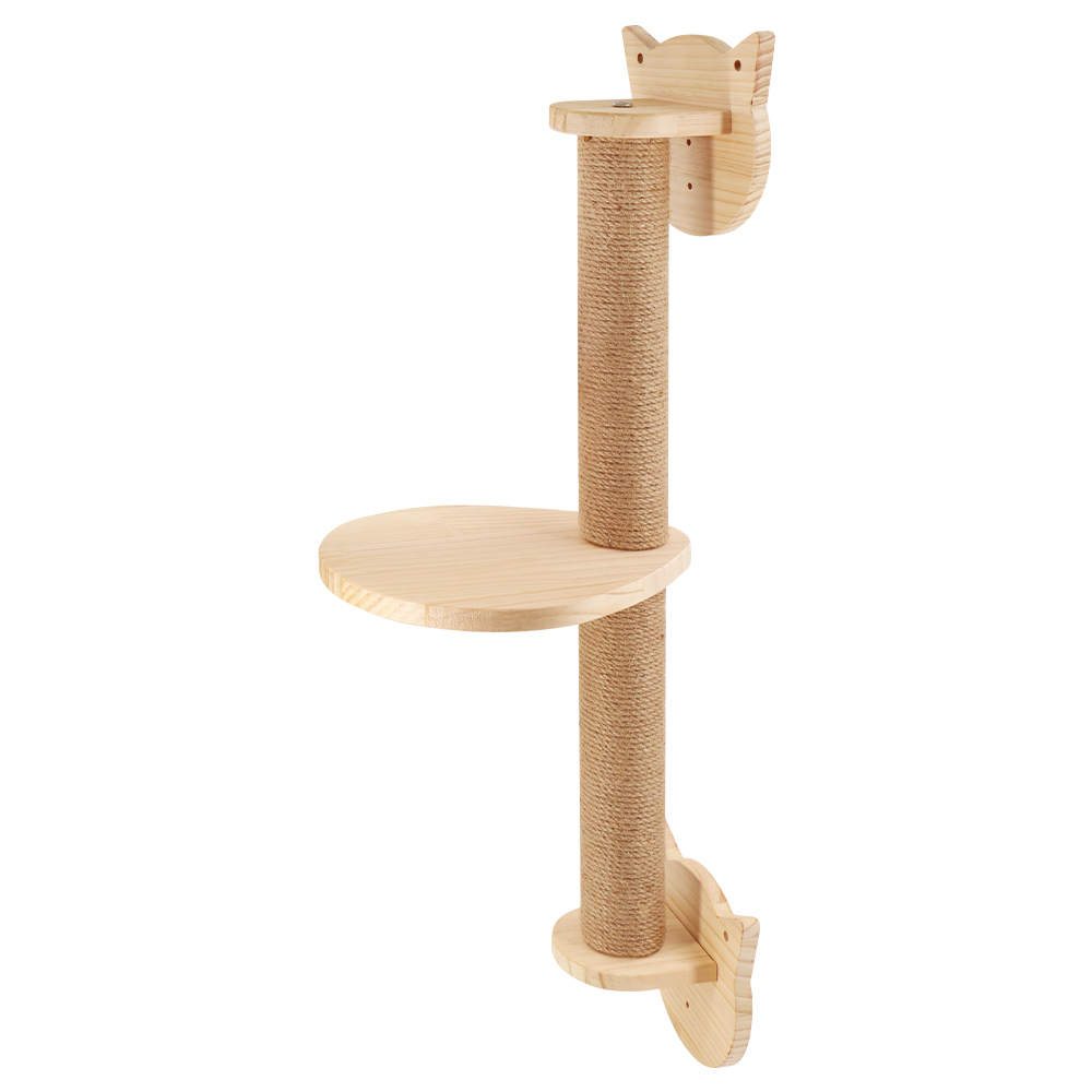 Hamac mural pour chat, meubles pour animaux de compagnie, ensemble d'étagères murales pour chaton, perche pour chat, poste d'escalade à gratter en bois, jouet pour maison d'arbre pour chat: Rose