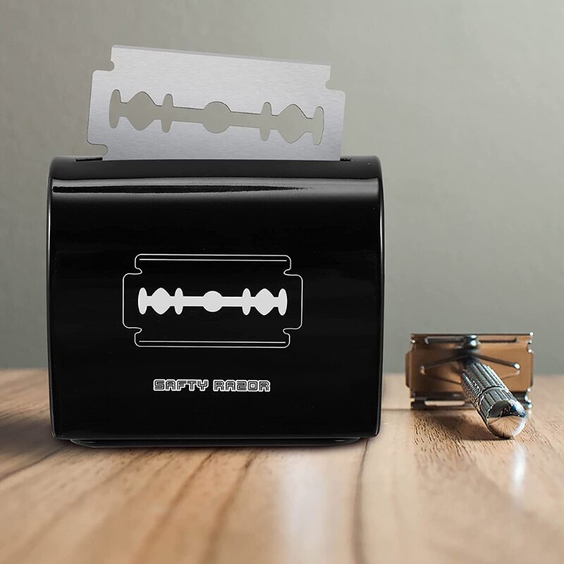 Razor Blade Bank for Safety Razor Blade Storagement Used Double Edge Safety Razor Blade Disposal Case