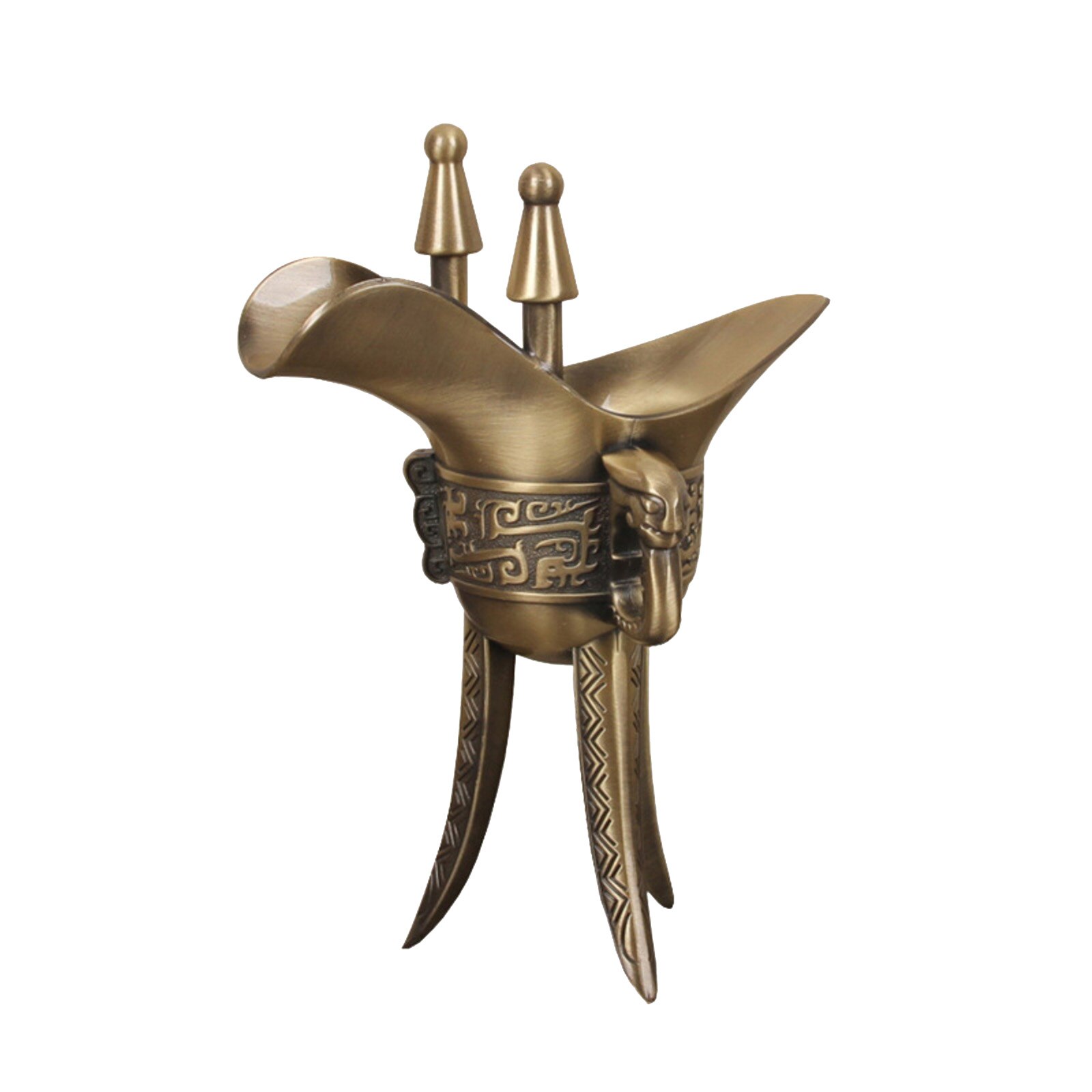 Ancient Chinese Royal Drinking Glasses Can Collect Antique Wine Glasses Chinese Wedding Cultural Exchange Festival: big bronze