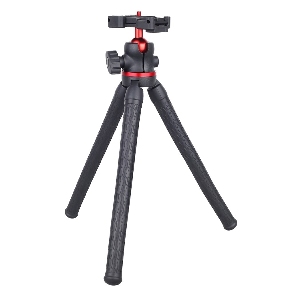 Trípode para teléfono, cámara móvil, soporte de pulpo, palo de Selfie para teléfono inteligente, Mini trípode Flexible, soporte para teléfono móvil, cabeza de bola GoPros DT45: Rosa