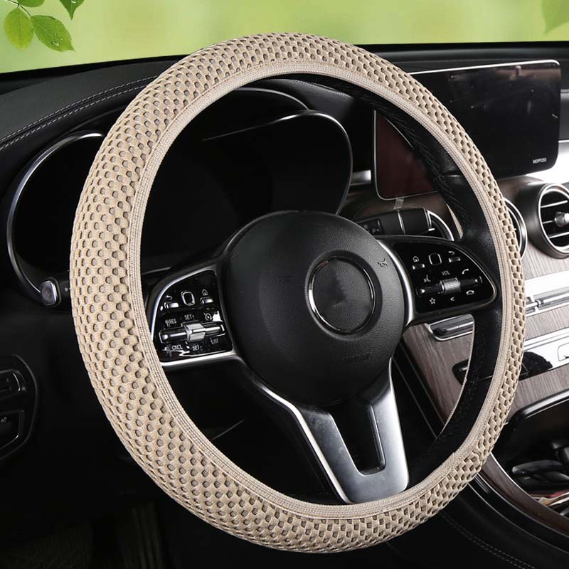 1 Piece of Fabric without Inner Ring, Elastic , Various Colors, Seasonal Use, MEN'S AND WOMEN'S Car Steering Wheel Protect