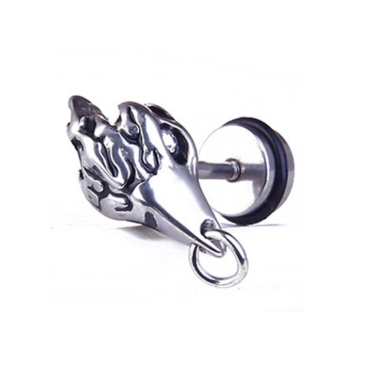 Unisex Vrouwen Mannen Oorbellen Rvs Piercing Nail Schroef Cross Skull Stud Oorbellen Punk Helix Oor Piercings Mode-sieraden: Style 19