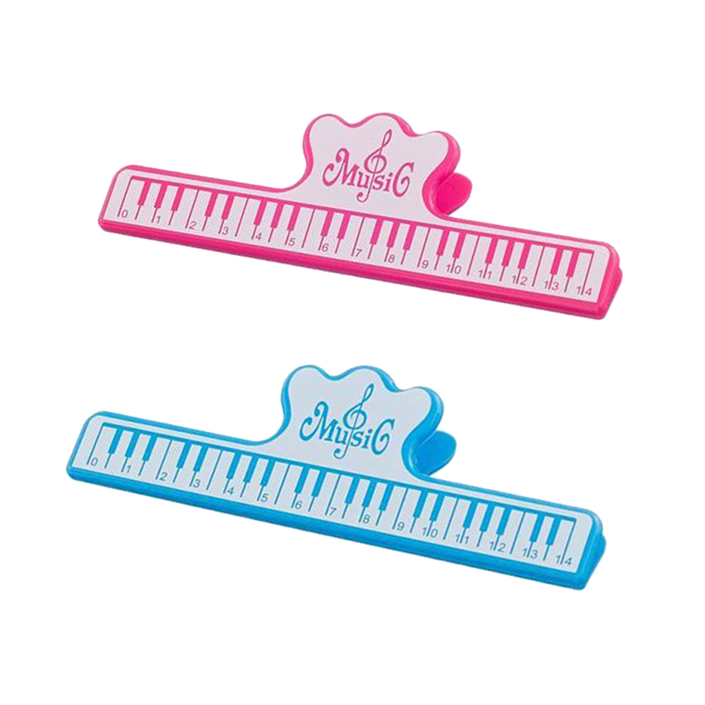 2 stykker plast musikk bok klipp musikk sideholder til å klippe dokument ark