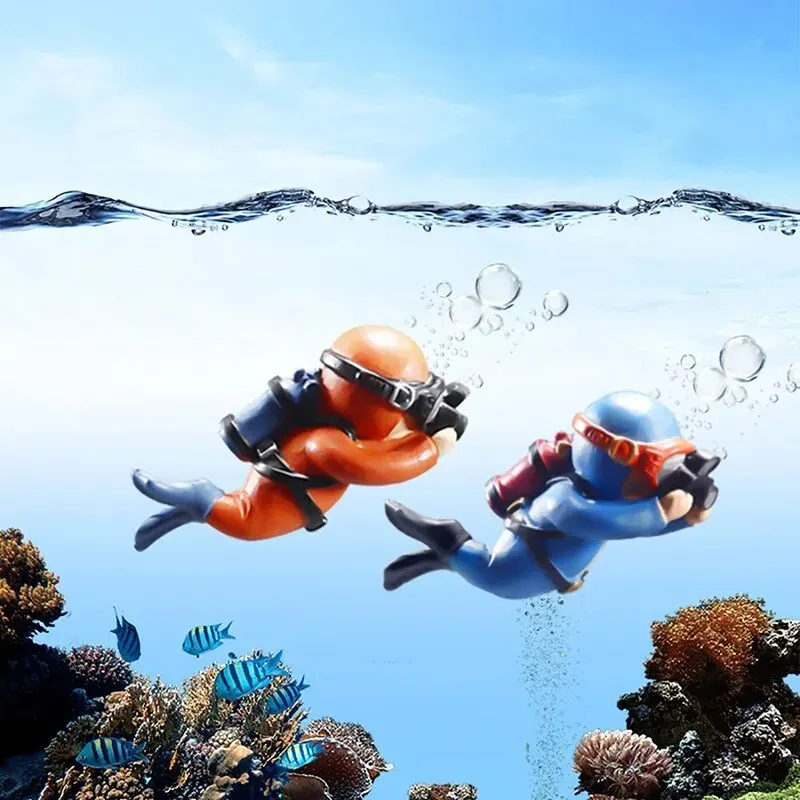 Aquarium-Taucher-Ornamente, Landschaftsdekoration, Aquarium, beliebt, schwimmend, Hayao Miyazaki Blue Fatty mit Kugel und Linie: Grau