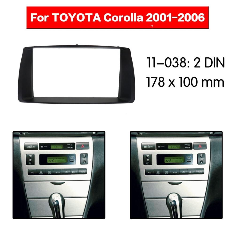 11-038 Radio Fascia Frame kit for Toyota Corolla 2001 2002 2003 2004 2005 2006 Stereo Facia Panel Dash Install Trim Kit