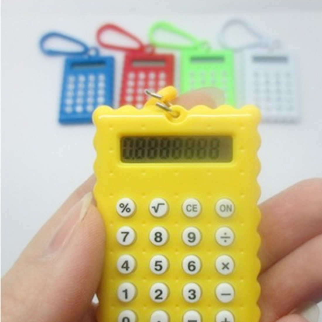 Student Mini Electronic Calculator Candy Color Calculating Office Supplies Super Small