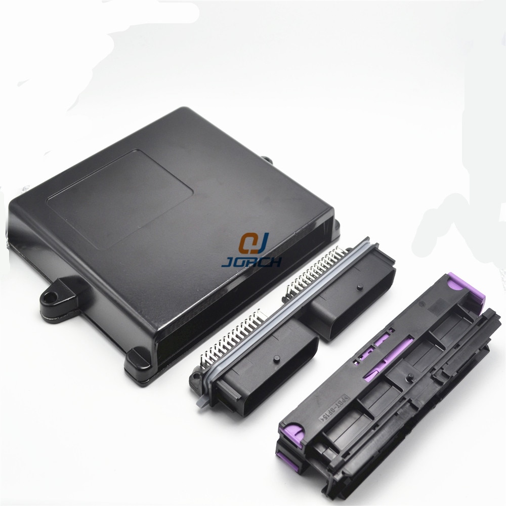 1 set 56 pin way automotive aluminum ecu enclosure box with matching FCI male and female connector