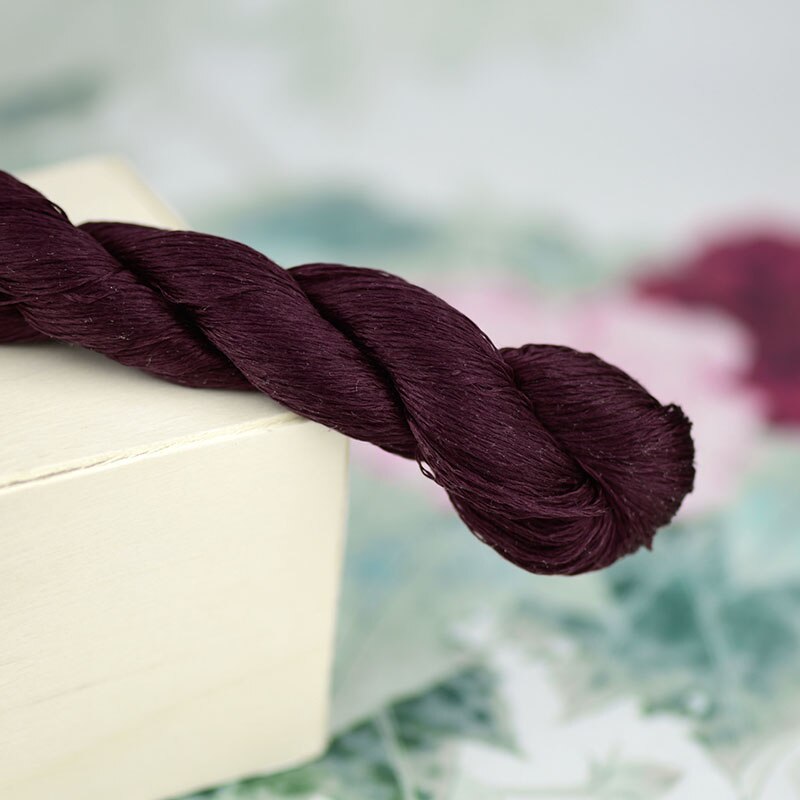 1pcs 100% silk thread hand embroidery embroider cross stitch 400m silk embroidery thread brick red series 10 pure colors: 10
