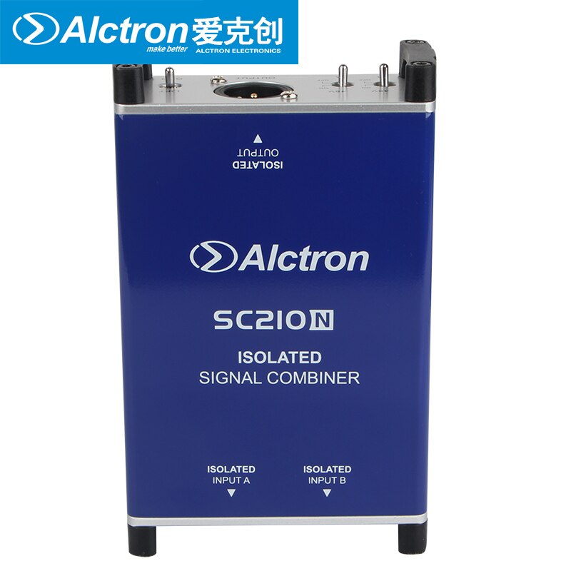 Alctron SC210N DI box microphone combiner combine two microphone balanced signals into one balanced microphone