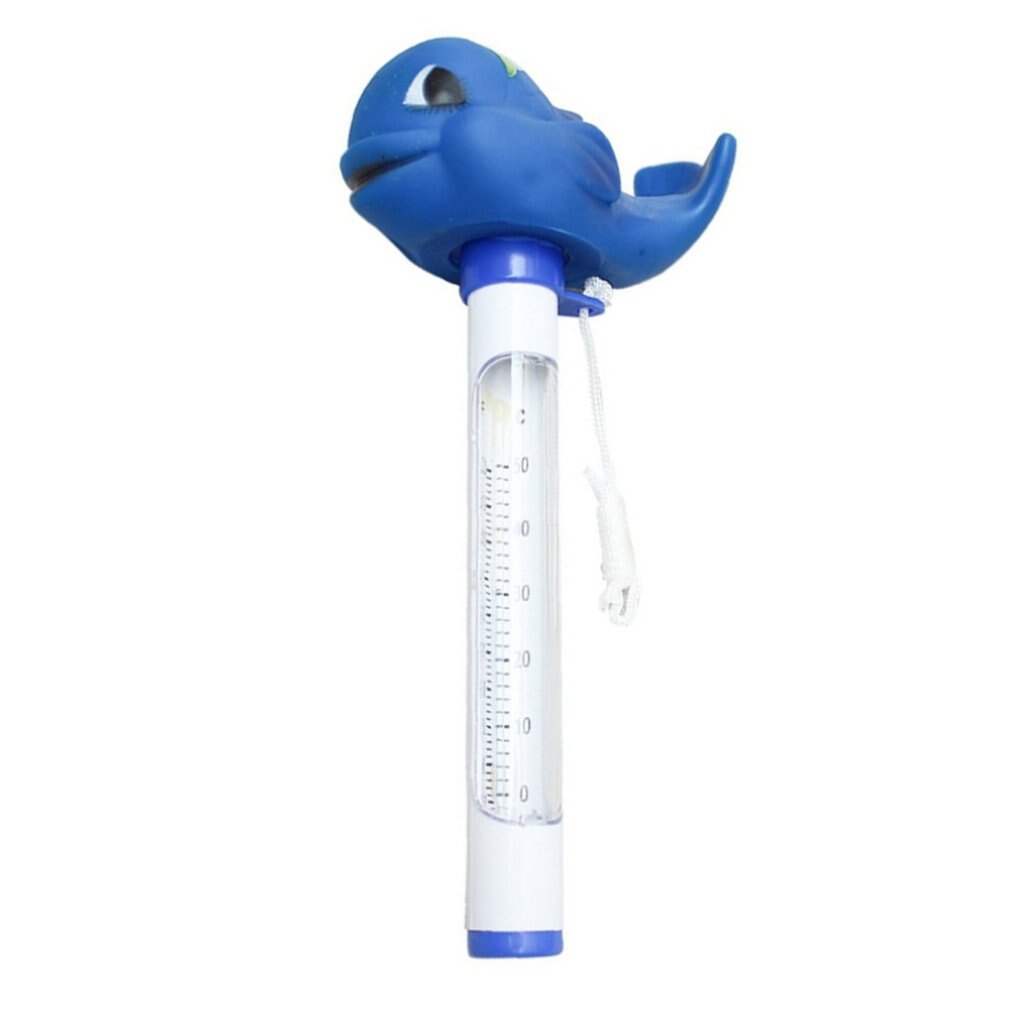 Tegneserie dyr form badekar fiskedam swimmingpool rør termometer flydende haj termometer k -1020b