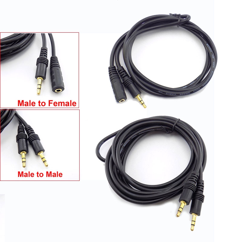 10M 15M 20M 3.5mm Stereo Male to Male Jack Male to Female Audio Aux cable Extension Cable Cord for Computer Laptop MP3/MP4