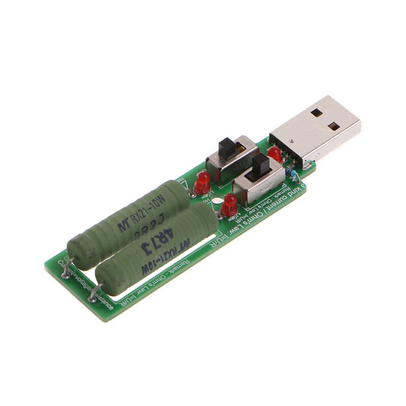 USB Tester Adjustable 3 Current 5V Resistance Tester Resistor Electronic Load w/Switch