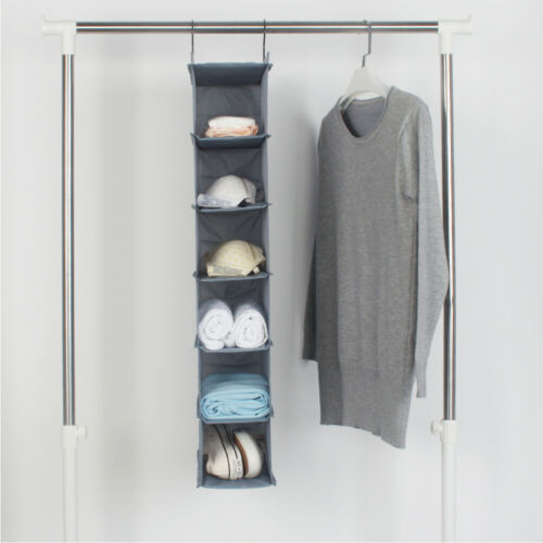 Moisture-proof Simple Pace Saving Hanging Wardrobe Organizer Storage Bag Closet Shelf Cloth Hanger Rack Container