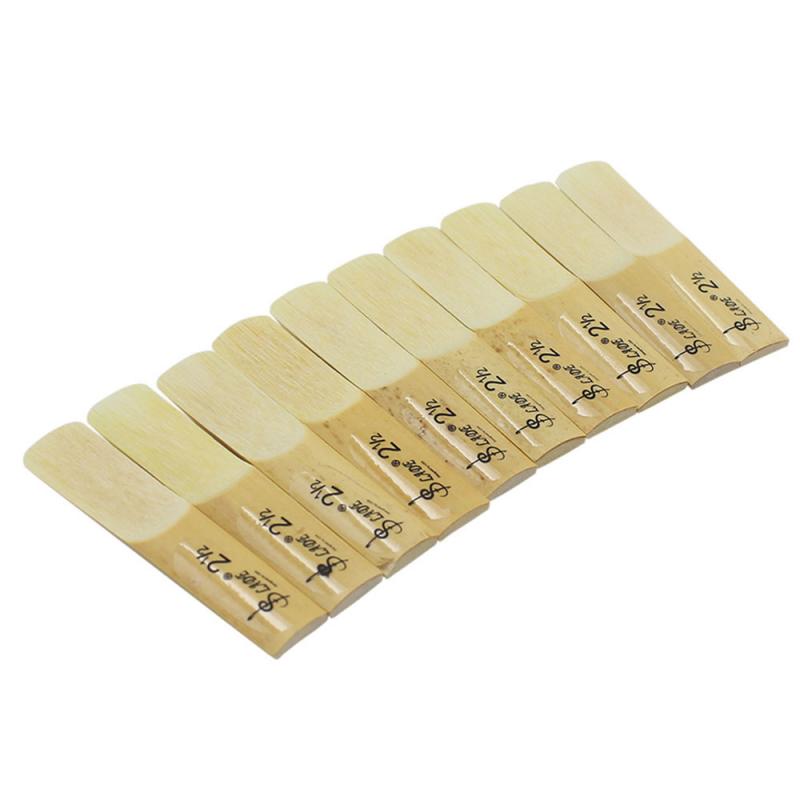 10 Stuks Van Alt/Tenor/Treble Saxofoon Riet Riet Saxofoon Accessoires De Intensiteit Is 2.5 Pure Voice Ronde geluid