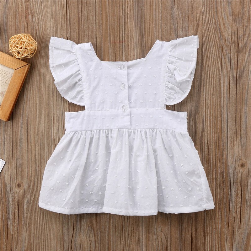 Newborn Kids Baby Girls Clothes Ruffle Top T-shirt Blouse Dress Summer Clothes Outfits 0 to 3T