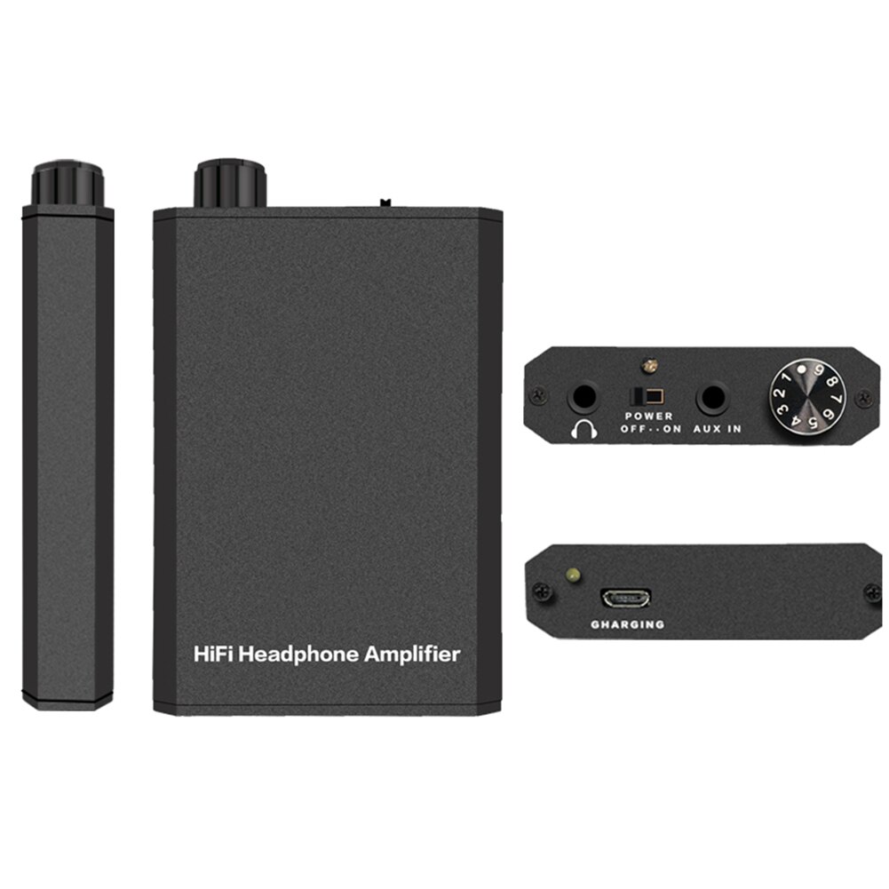 Portable Rechargeable XBS BASS Noiseless 3.5mm Stereo HiFi Headphone Amplifier