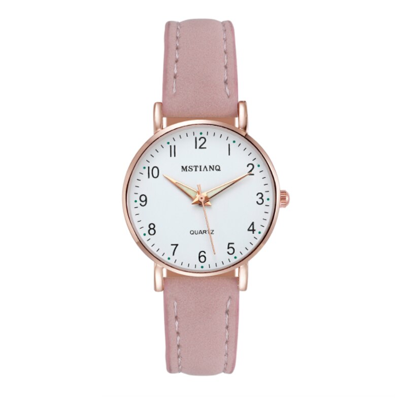 NEUE Uhr Frauen lässig Leder Gürtel Uhren Einfache Damen Kleine Zifferblatt Uhr Kleid Armbanduhren mujer: AAAD1