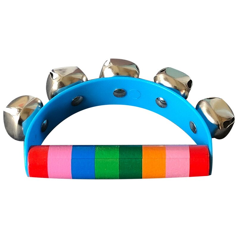 Juguetes de madera para bebés, cascabeles para niños, juguete educativo para bebés, al azar: Blue